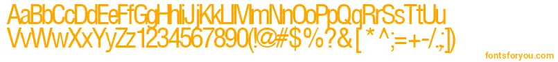 Czcionka FirstRegularTtstd – pomarańczowe czcionki na białym tle