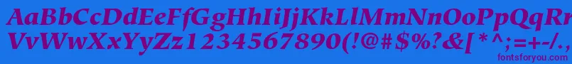 fuente HiroshigestdBlackitalic – Fuentes Moradas Sobre Fondo Azul