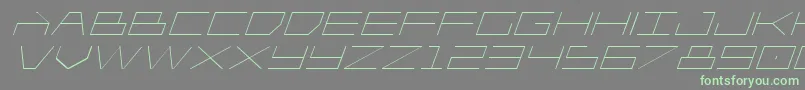 Шрифт Player1upexpandital – зелёные шрифты на сером фоне