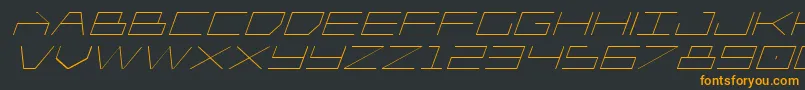 Player1upexpandital Font – Orange Fonts on Black Background
