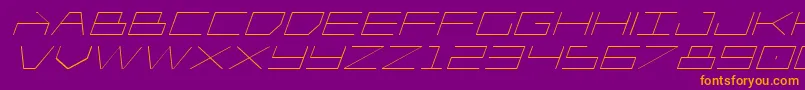 Player1upexpandital Font – Orange Fonts on Purple Background