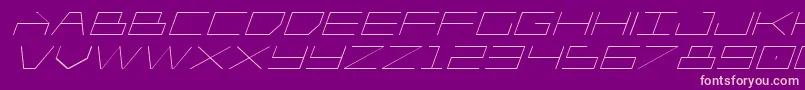 Player1upexpandital Font – Pink Fonts on Purple Background