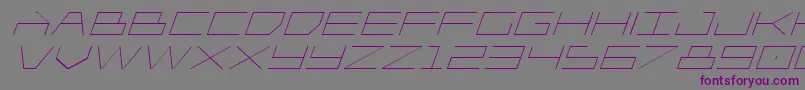 Fonte Player1upexpandital – fontes roxas em um fundo cinza