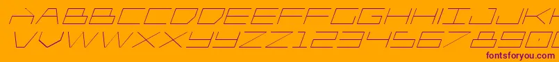 fuente Player1upexpandital – Fuentes Moradas Sobre Fondo Naranja