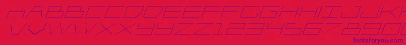 Player1upexpandital Font – Purple Fonts on Red Background