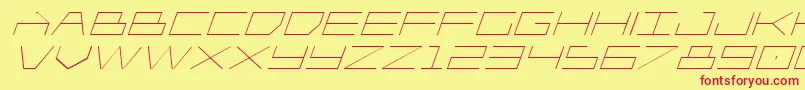 Player1upexpandital Font – Red Fonts on Yellow Background