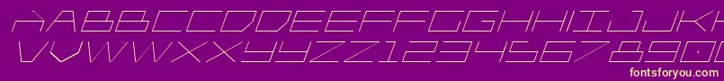 Player1upexpandital Font – Yellow Fonts on Purple Background