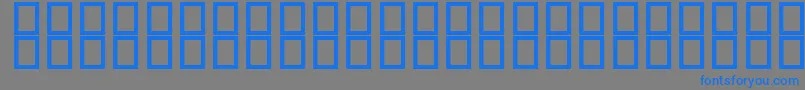 Swamp Font – Blue Fonts on Gray Background