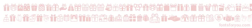 fuente GiftsIcons – Fuentes Rosadas Sobre Fondo Blanco