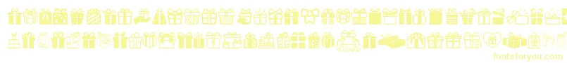 GiftsIcons Font – Yellow Fonts