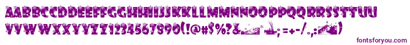 WinterFlakes Font – Purple Fonts on White Background