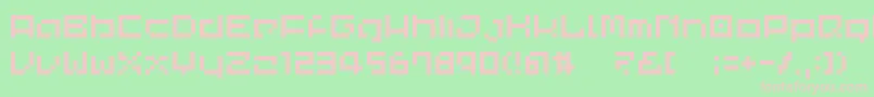 Шрифт CommonPixel – розовые шрифты на зелёном фоне