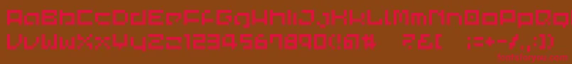 CommonPixel Font – Red Fonts on Brown Background