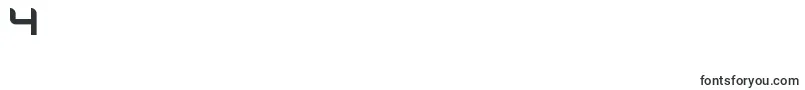 KbDanube-Schriftart – Schriften für die Ziffer 4