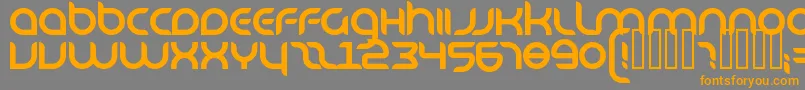 KbDanube Font – Orange Fonts on Gray Background