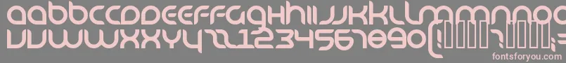 KbDanube Font – Pink Fonts on Gray Background