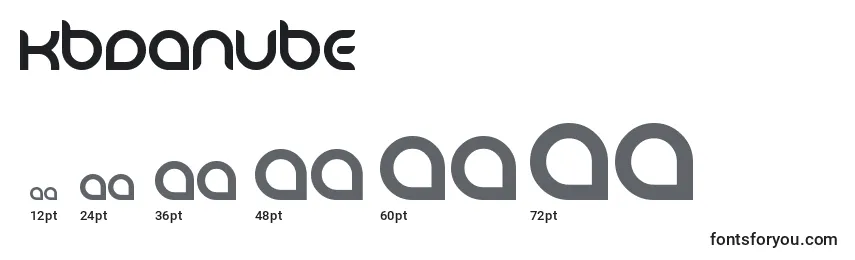 KbDanube Font Sizes