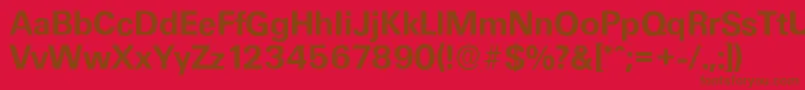UltimateserialBold Font – Brown Fonts on Red Background