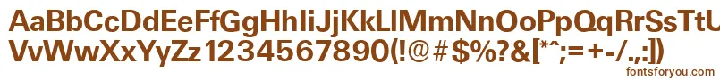 UltimateserialBold-fontti – ruskeat fontit valkoisella taustalla