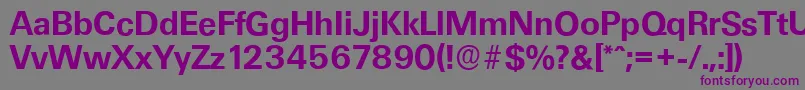 UltimateserialBold Font – Purple Fonts on Gray Background