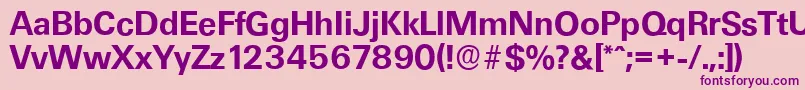 UltimateserialBold Font – Purple Fonts on Pink Background