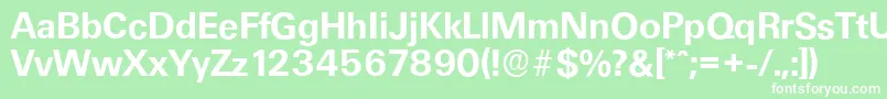 UltimateserialBold Font – White Fonts on Green Background