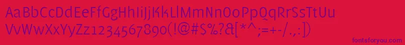 fuente PfmuseLight – Fuentes Moradas Sobre Fondo Rojo
