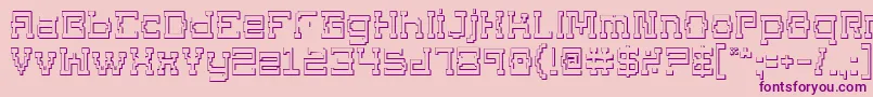 Supgo3D2 Font – Purple Fonts on Pink Background