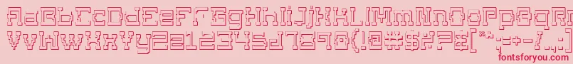 Supgo3D2 Font – Red Fonts on Pink Background