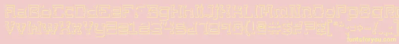 Supgo3D2 Font – Yellow Fonts on Pink Background