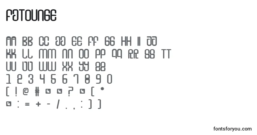 Шрифт FdTounge – алфавит, цифры, специальные символы