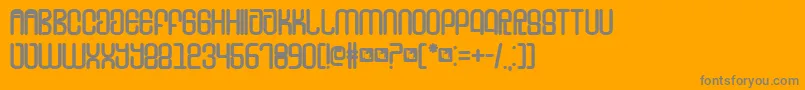 Lisätietoja FdTounge-fontista FdTounge-fontti – harmaat kirjasimet oranssilla taustalla