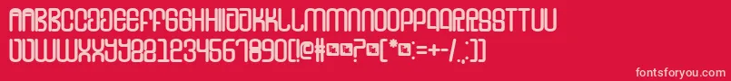 フォントFdTounge – 赤い背景にピンクのフォント