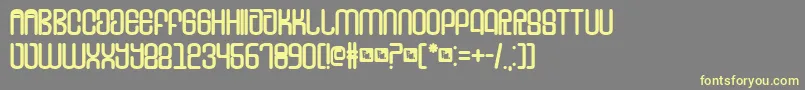 FdTounge Font – Yellow Fonts on Gray Background