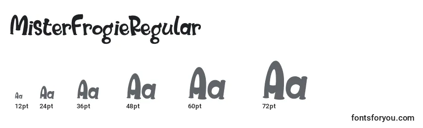 MisterFrogieRegular Font Sizes
