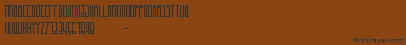 Higher Font – Black Fonts on Brown Background