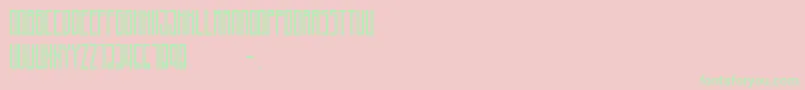 Higher-Schriftart – Grüne Schriften auf rosa Hintergrund