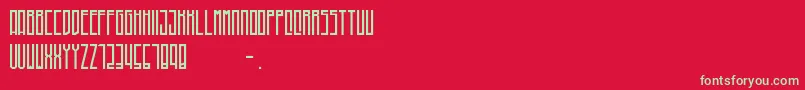 Higher Font – Green Fonts on Red Background