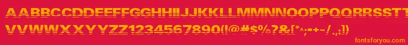 Venta Font – Orange Fonts on Red Background