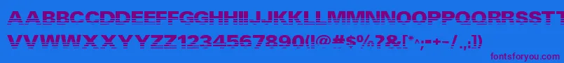 Venta Font – Purple Fonts on Blue Background