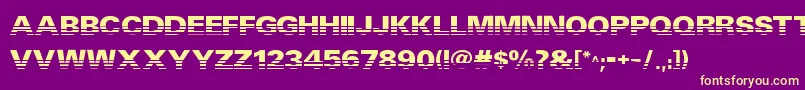 Venta Font – Yellow Fonts on Purple Background