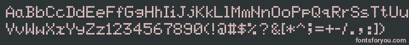 Screenmatrix Font – Pink Fonts on Black Background