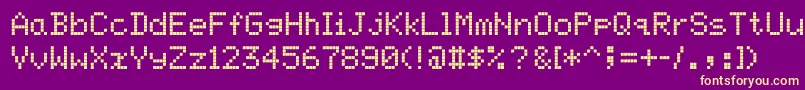 Screenmatrix Font – Yellow Fonts on Purple Background