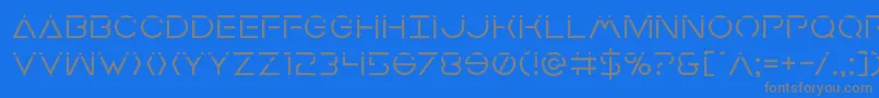 More about Earthorbiterlaser Font Earthorbiterlaser Font – Gray Fonts on Blue Background