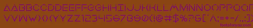 Earthorbiterlaser Font – Purple Fonts on Brown Background