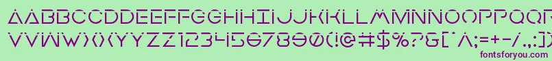 Earthorbiterlaser Font – Purple Fonts on Green Background