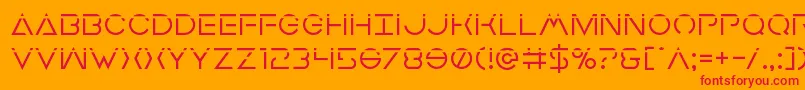 Earthorbiterlaser Font – Red Fonts on Orange Background