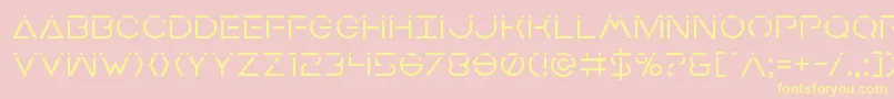 Earthorbiterlaser Font – Yellow Fonts on Pink Background