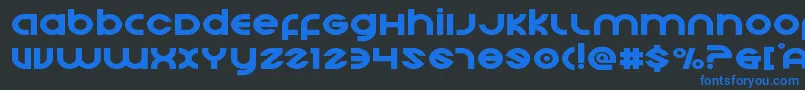 Echostationexpand Font – Blue Fonts on Black Background