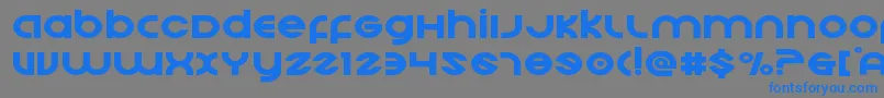 Echostationexpand Font – Blue Fonts on Gray Background